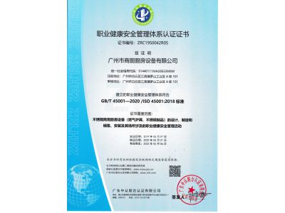職業(yè)健康安全管理體系認(rèn)證證書(shū)